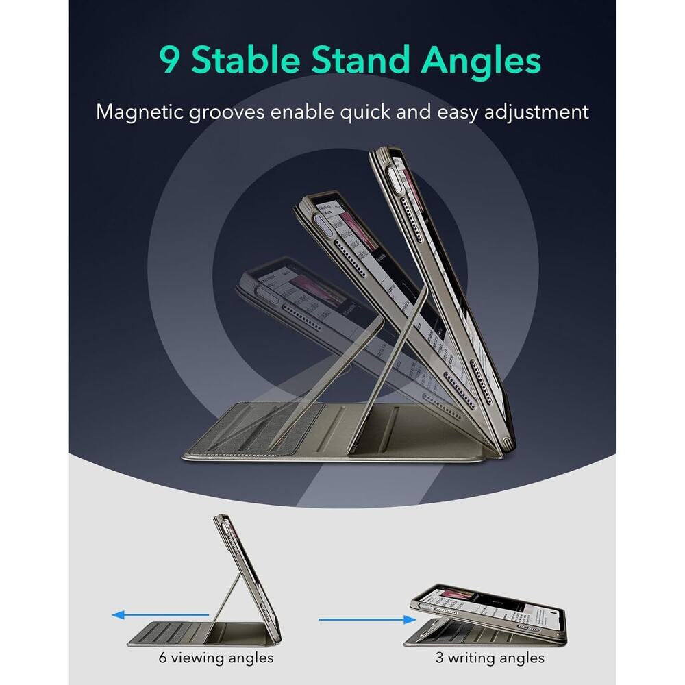 ESR For IPad Air 13 Inch Case (2025/2024) M3/M2, Removable Magnetic Cover, Adjus - Picture 4 of 16